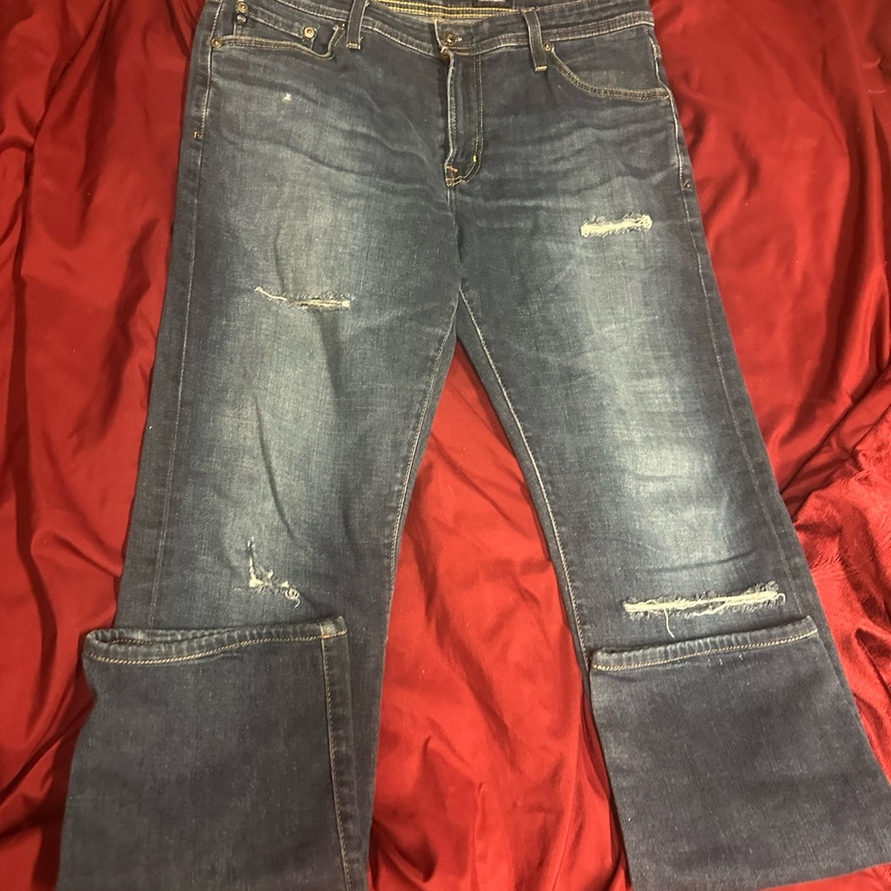 AG Adriano‎ Goldschmied Men's Bootcut Jeans - Dark Blue